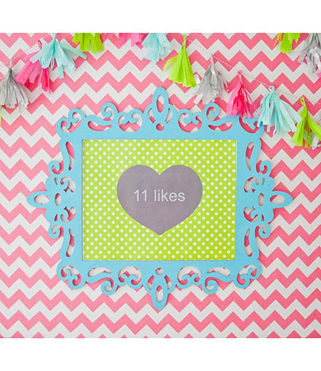 Insta Party Teen Tween Heart Likes Printable Poster Sign - 16" x 20"